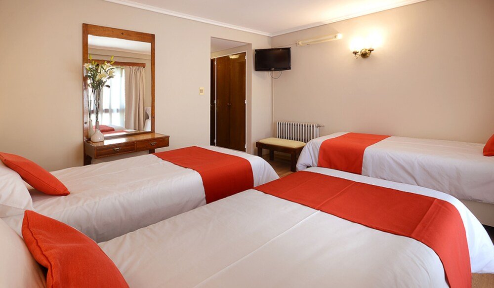 Quarto confortável do hotel em Bariloche