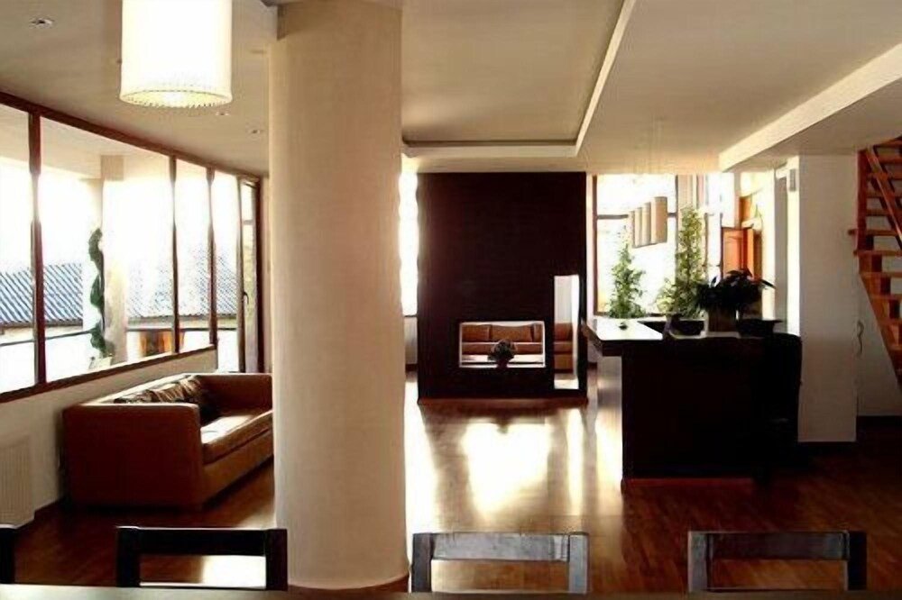 Área de estar de um quarto do View Hotel BRC